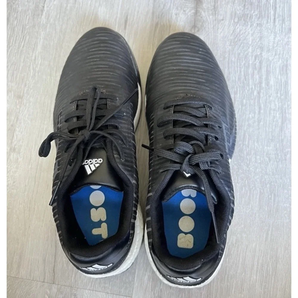 Adidas Tour360 XT SL Golf Shoes Mens Size 8 Black White Spikeless Boost EUC